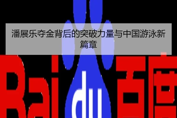 潘展乐夺金背后的突破力量与中国游泳新篇章